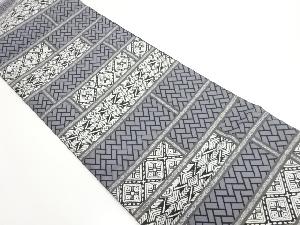 名物裂間道模様織出し洒落袋帯